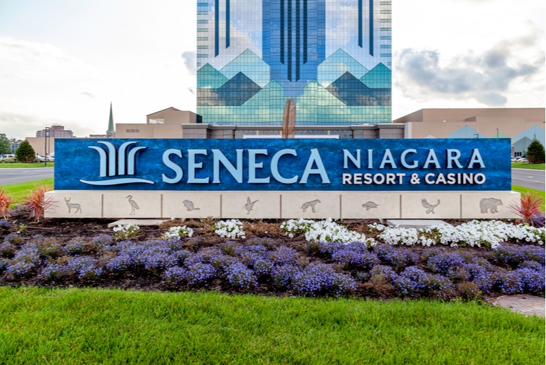 Seneca Niagara Resort and Casino sign