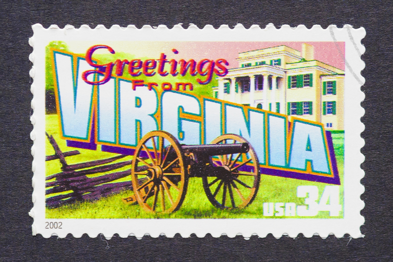 Virginia-Briefmarke