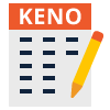 Keno-Spiele-Symbol groß