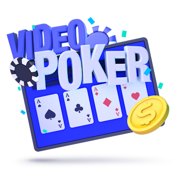 Ikona pokera wideo na prawdziwe pieniądze