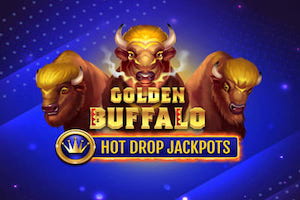 Логотип игрового автомата Golden Buffalo Hot Drop Jackpots