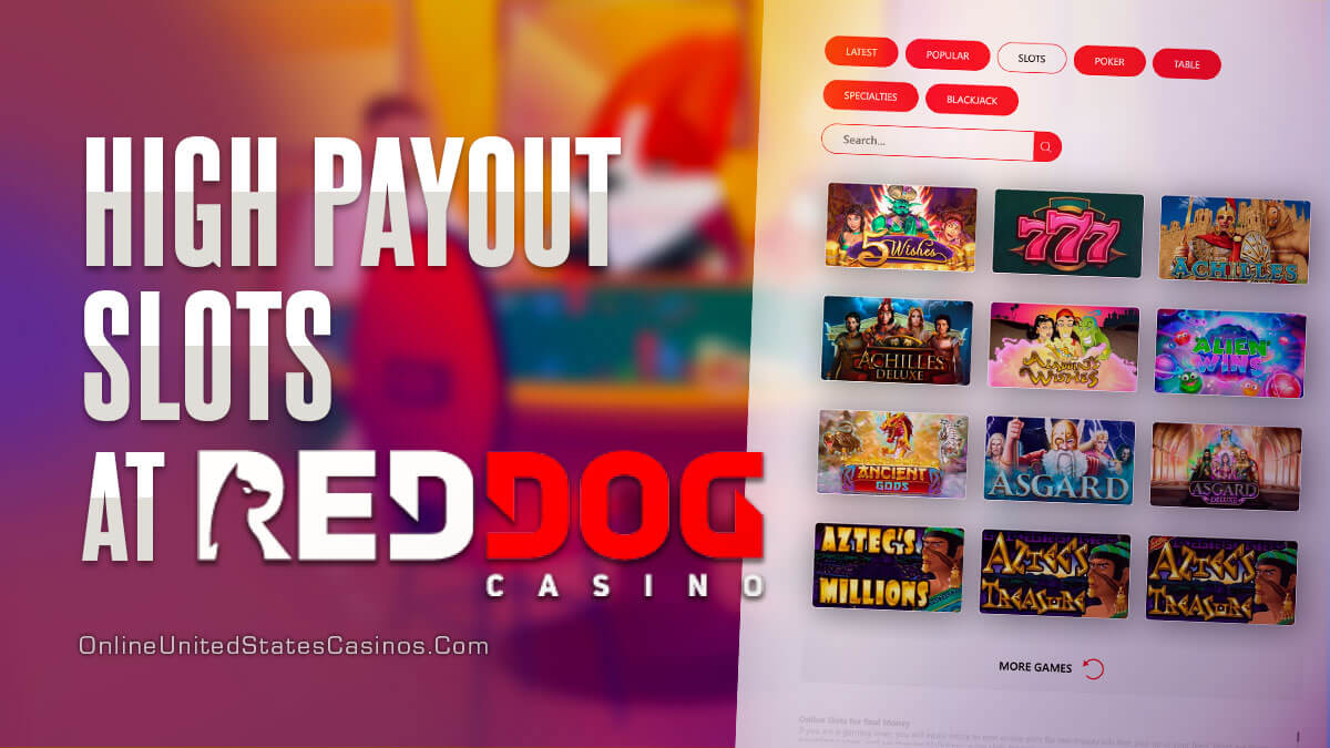 лучшие игровые автоматы в казино Red Dog для игры в 2023 году