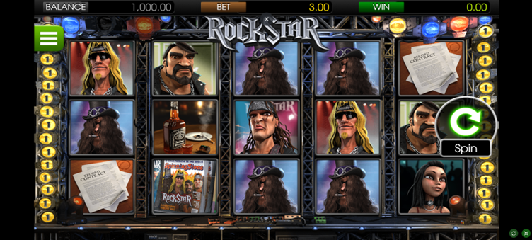 Zrzut ekranu bębnów Rockstar
