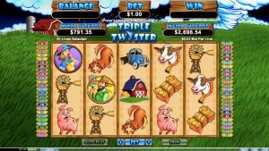Triple Twister Online-Slot-Spielbrett