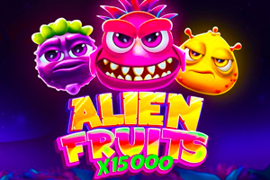 Логотип игрового автомата Alien Fruits