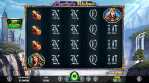 Геймплей игрового автомата Merlin's Riches