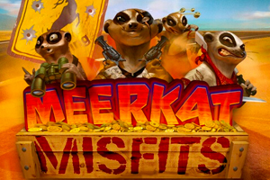 Логотип игрового автомата Meerkat Misfits