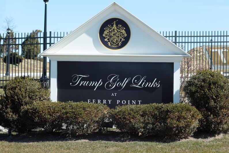 Trump Golf Links-Schild
