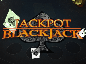 Game logo for the online casino table game Jackpot Blackjack