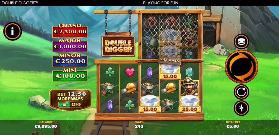 Double Digger-Spielautomaten von Playtech