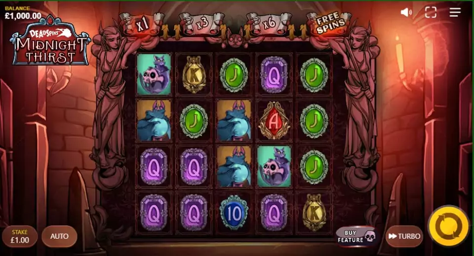 Midnight Thirst slot reels by Max Win Gaming - Slots of the Week february 9 2024